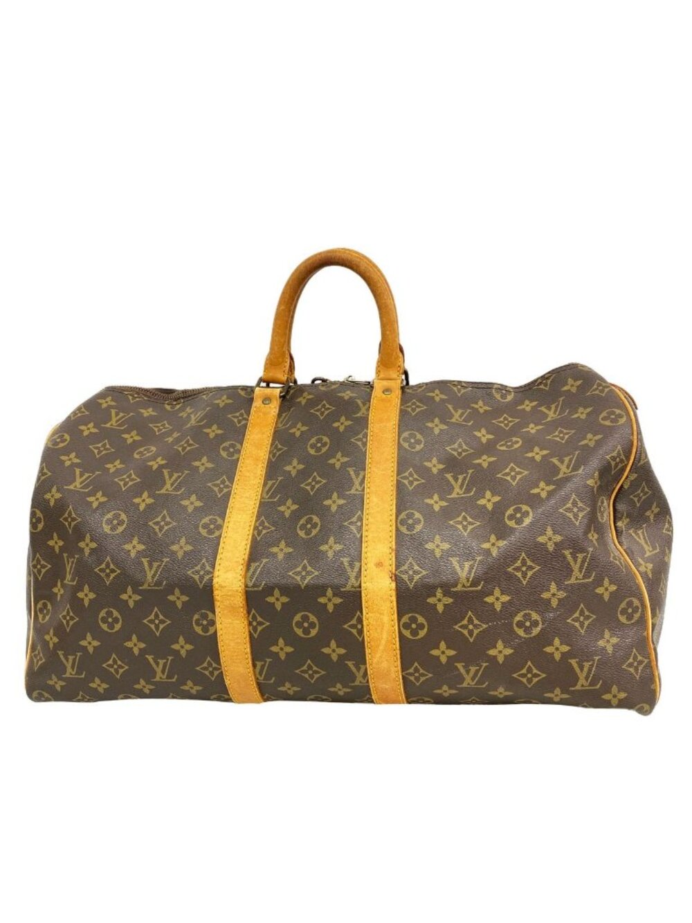 Louis Vuitton Boston Bag Monogram Keepall 50 Brown